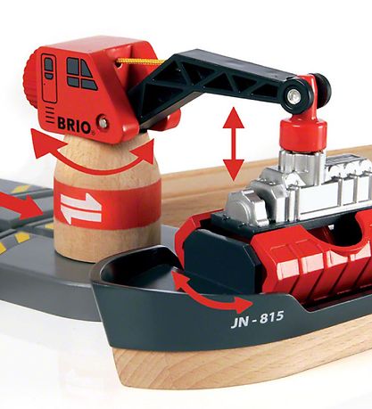 BRIO Railway Port set - 16 Parts - Red 33061
