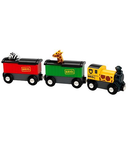 BRIO Safari Train 25 cm 3 pcs Black 33722 KW US