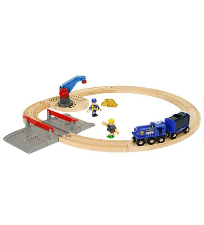 BRIO World Lestarbraut - 17 Partar - Gullflutningasett 33812