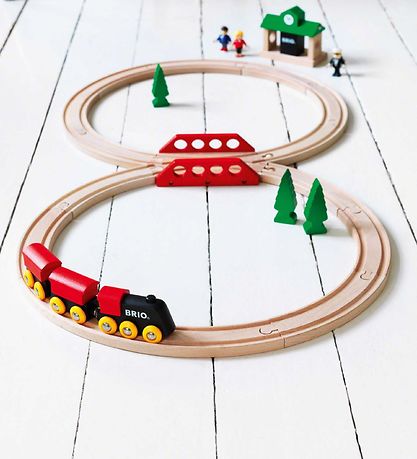 BRIO Classic Train set - 22 Parts - Wood 33028