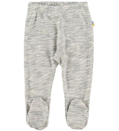 Joha Leggings w. Footies - Grey Melange 