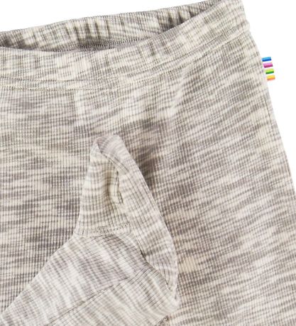 Joha Leggings w. Footies - Melange Grey
