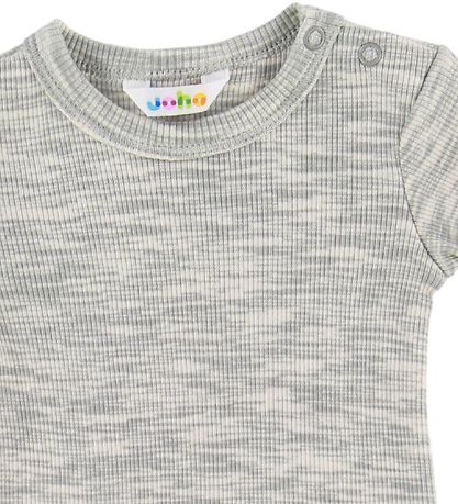 Joha Romper s/s - Grijs Gevlekt
