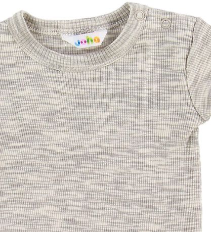 Joha Romper s/s - Grijs Gevlekt