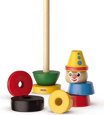 BRIO Toddler Stack Clown - Wood - Multicolour 30120