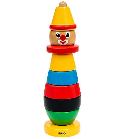 BRIO Toddler Stack Clown - Wood - Multicolour 30120