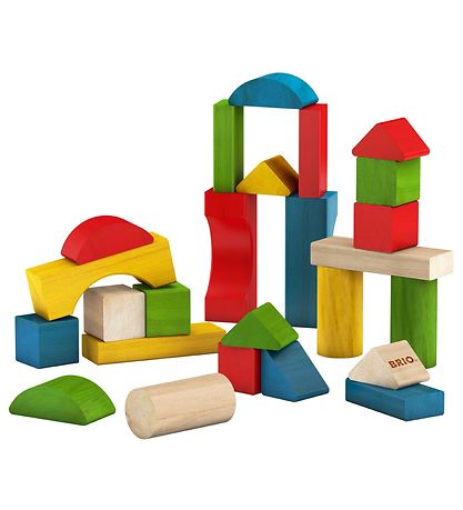 BRIO Kleinkind Klötze - 25 Teile - Holz - Mehrfarbig 30114
