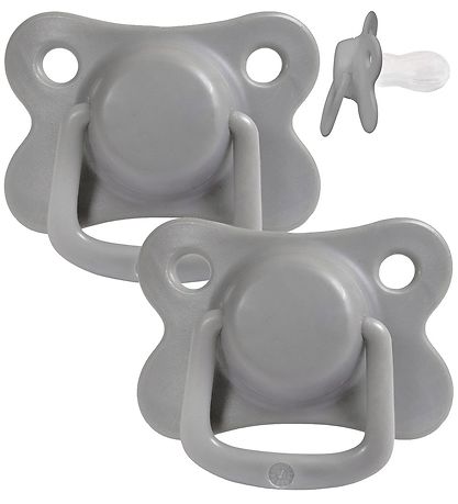 Filibabba Pacifiers - 2-Pack - M desert grey