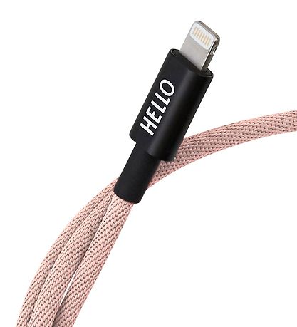 Design Letters Lightning Cable - 1 M - Powder Rose