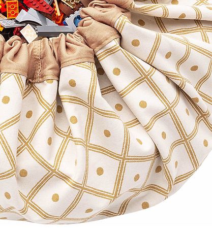 Play&Go Play Mat - D: 140 Cm - Geo Mustard