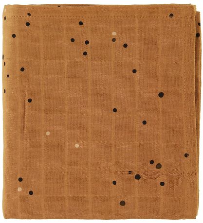 Done By Deer Mulltuch - 120x120 - 2er-Pack - Dreamy Dots - Musta