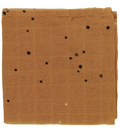Done By Deer Spucktücher - 70x70 - 2er-Pack - Mustard Dreamy Dot