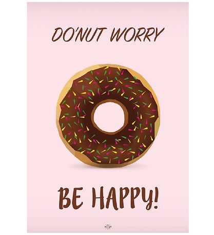 Citatplakat Affisch - A4 - Do´nut Worry