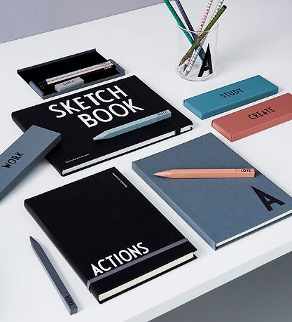 Design Letters Pencil Case- Work - Grey