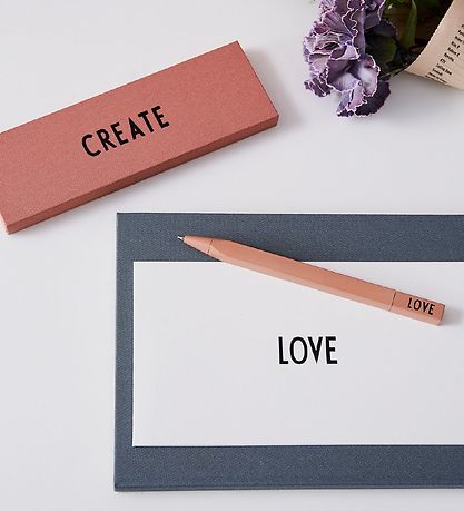 Design Letters Federtasche - Create - Dunkelrosa