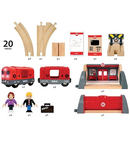 BRIO World Metro set - Red 33513