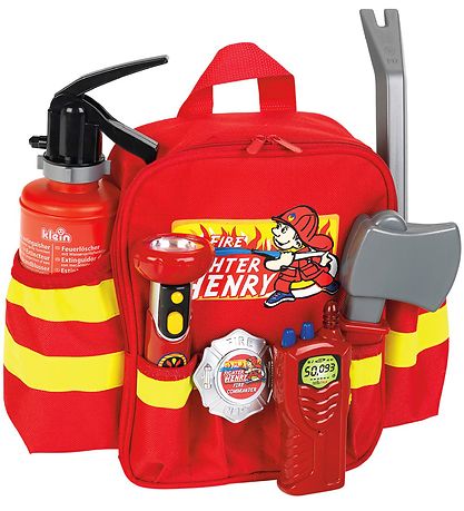 Klein Fireman's backpack - 6 pcs - Red