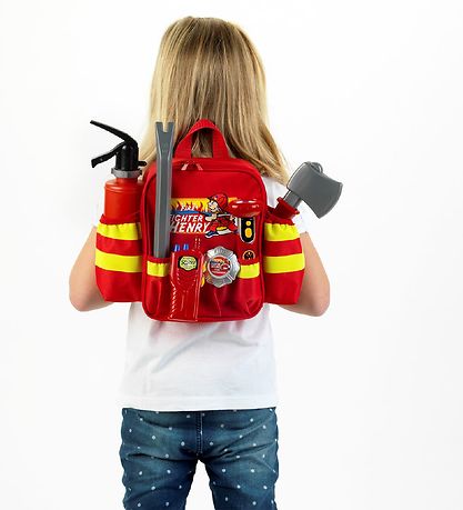 Klein Fireman's backpack - 6 pcs - Red