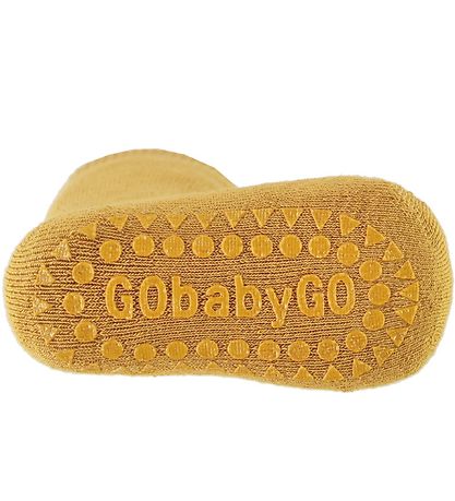 GoBabyGo Socks - Non-Slip - Mustard