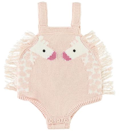 Stella McCartney Kids Samfella u/æ - Prjónað - Bleikt M. Gíraffi
