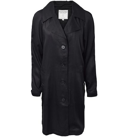 Hound Trench Coat - Black