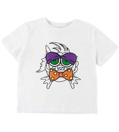 Stella McCartney Kids T-Shirt - Weiß m. Fisch/Patches