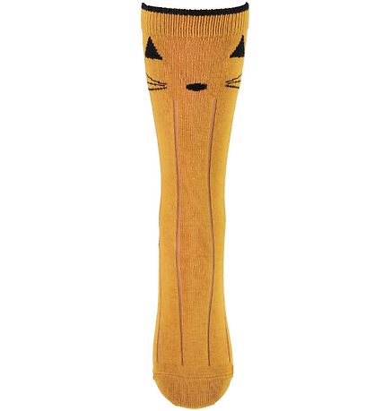 Liewood Knee High Socks - Sofia - Cat - Mustard