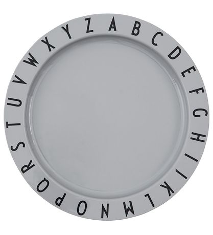 Design Letters Diskur - Tritan - 20 cm - Eat & Learn - Grátt