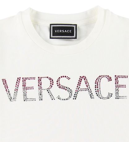 Versace Stuttermabolur - Hvítur M. Lógó