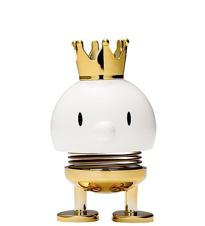 Hoptimist King Junior Bumble - 12 cm - White/Gold