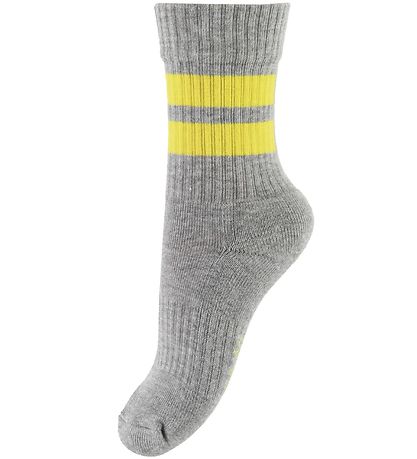 Molo Socken - 2er-Pack - Norman - Graumeliert/Elfenbein
