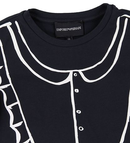 Emporio Armani Stuttermabolur - Dökkblátt