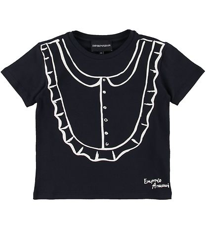 Emporio Armani Stuttermabolur - Dökkblátt