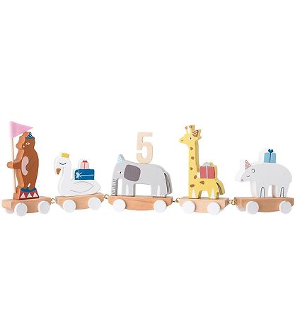 Bloomingville Birthday Train - 53 cm - Multi Colored