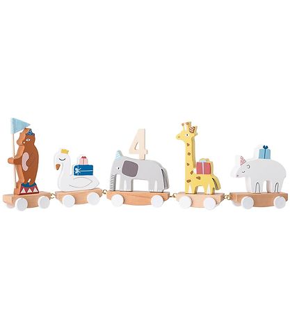 Bloomingville Birthday Train - 53 cm - Multi Colored