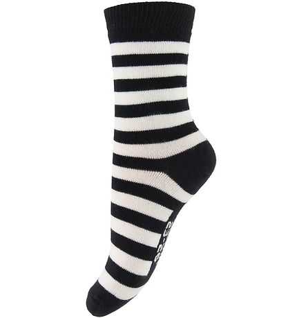 Melton Socken - Schwarz/Weiß gestreift