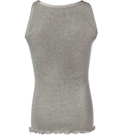 Rosemunde Tanktop w. Elasticband - Grey Melange