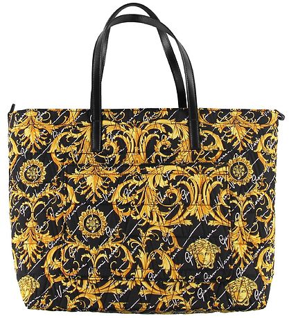 Versace Changing Bag - Black/Yellow w. Print