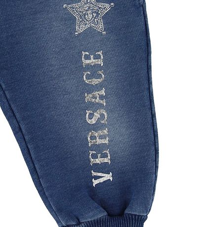 Pantalon de Jogging Versace - Bleu av. Méduse