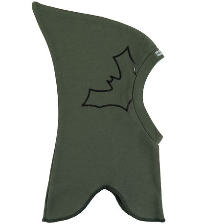 Racing Kids Schlupfmütze - 1-lagig - Armygrün m. Fledermaus