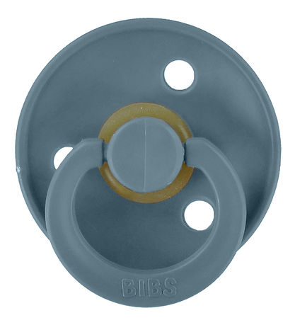 BIBS Colour Pacifiers - Size 2 - 2-Pack - Round - Deep Space/Pet
