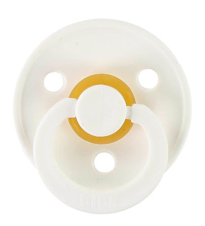BIBS Colour Pacifiers - Size 1 - 2-Pack - Round - Black/White