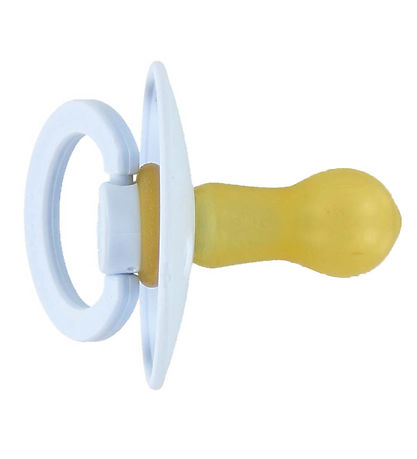 BIBS Colour Pacifiers - Size 1 - 2-Pack - Round - Sky Blue/Baby 