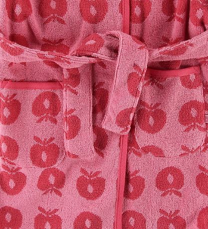 Smfolk Bathrobe - Sea Pink w. Apples