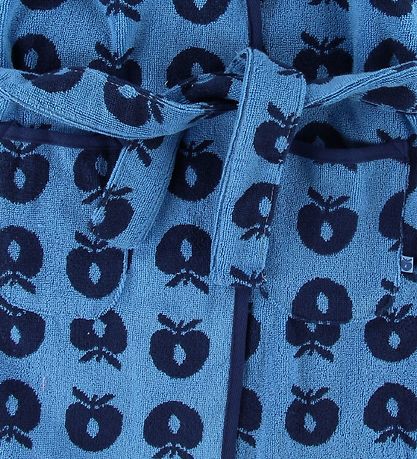 Småfolk Bathrobe - Blue Grotto w. Apples