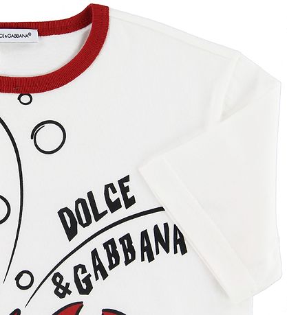 Dolce & Gabbana T-shirt - Summer Smile - White w. Lobster