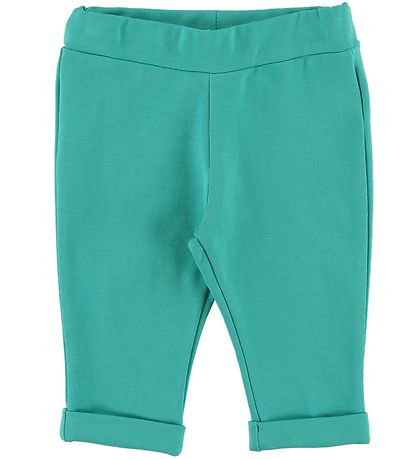 Emporio Armani Set - Cardigan/Joggingbroek - Wit/Turquoise m. Bo