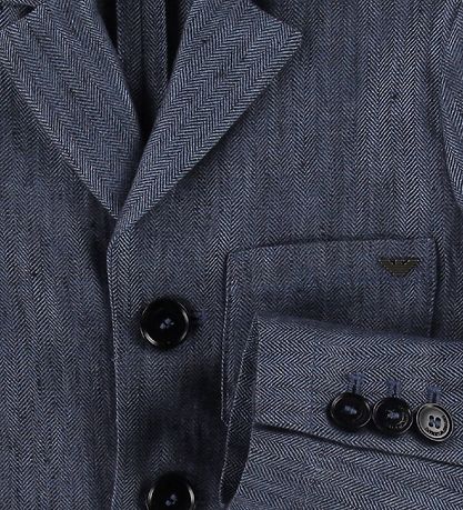 Emporio Armani Suit - Linen - Blue Melange