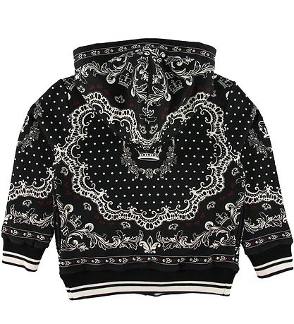 Dolce & Gabbana Zip Hoodie - Black/White