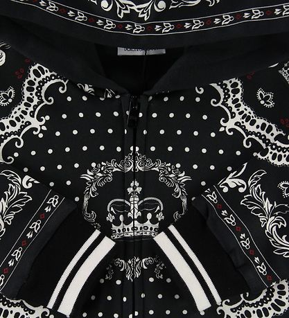 Dolce & Gabbana Zip Hoodie - Black/White